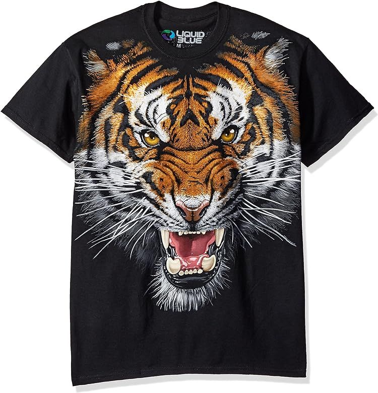 Men's Tiger Face T-Shirt | Amazon (US)