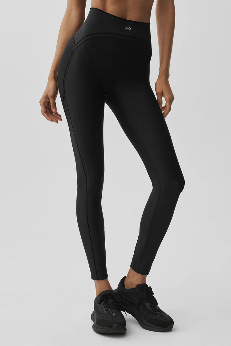 Airlift High-Waist Top-Notch Legging - Black | Alo Yoga (US)
