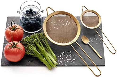 Proto Future Strainer Set Fine Mesh – Premium 304 Stainless Steel (18/8) – 3.3″, 5.5″ and... | Amazon (US)