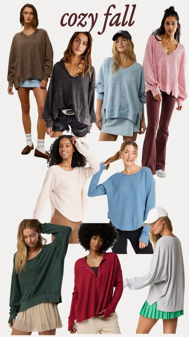 Get ready for cozy fall! Oversized sweatshirts, soft sweaters, and loose tops are perfect for layering all season!
...................
free people dupe free people fall free people new arrivals aerie finds aerie new arrivals american eagle finds american eagle new arrivals green sweater green sweatshirt target new arrival target finds cream sweater cream sweatshirt pink sweater fall trends fall look workwear work top brown sweater monochromatic outfit target finds fall fashion midisze fashion oversized sweater oversized sweatshirt oversized henley 

 #LTKActive #LTKFindsUnder50 #LTKFitness
