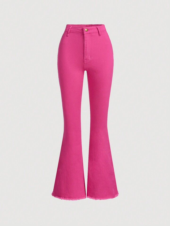 SHEIN Teen Girls' Mid-rise Flared Jeans | SHEIN