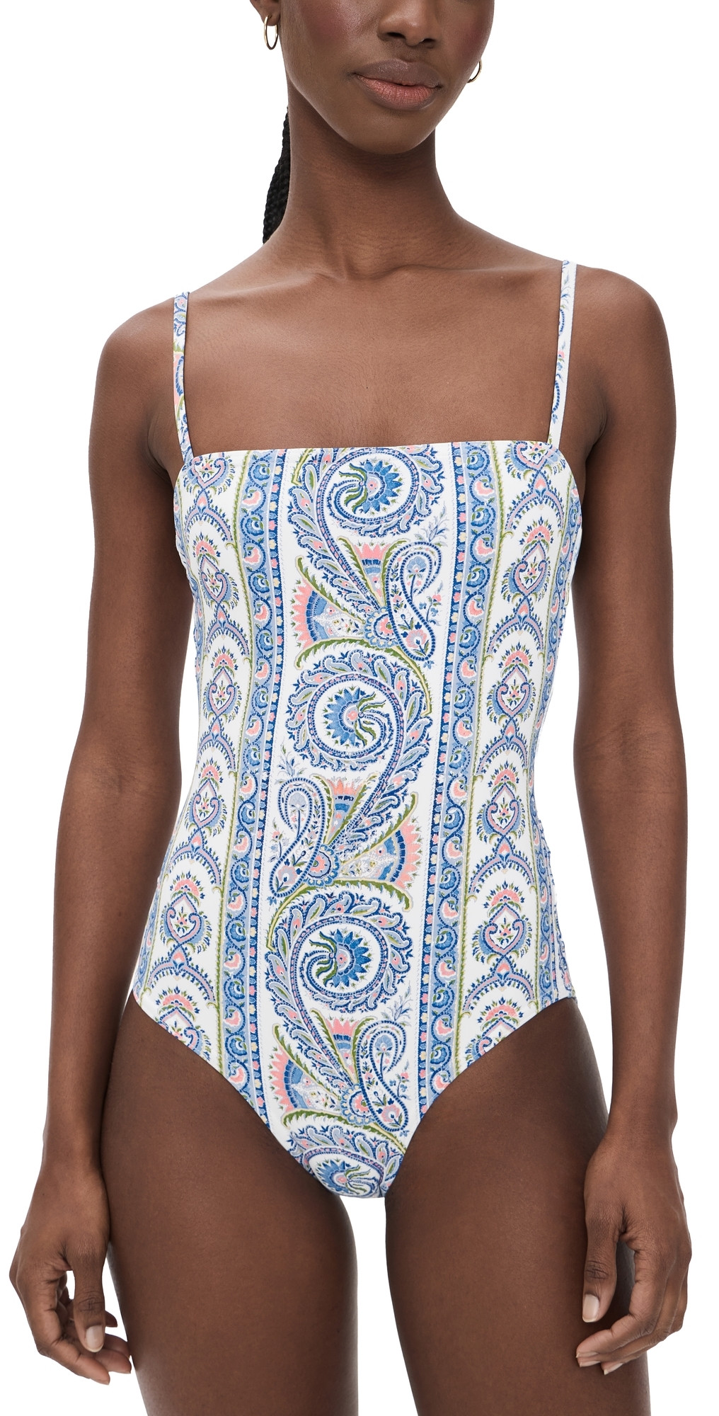 Hill House Home The Giana One Piece Corsica Paisley Blue XS | Shopbop