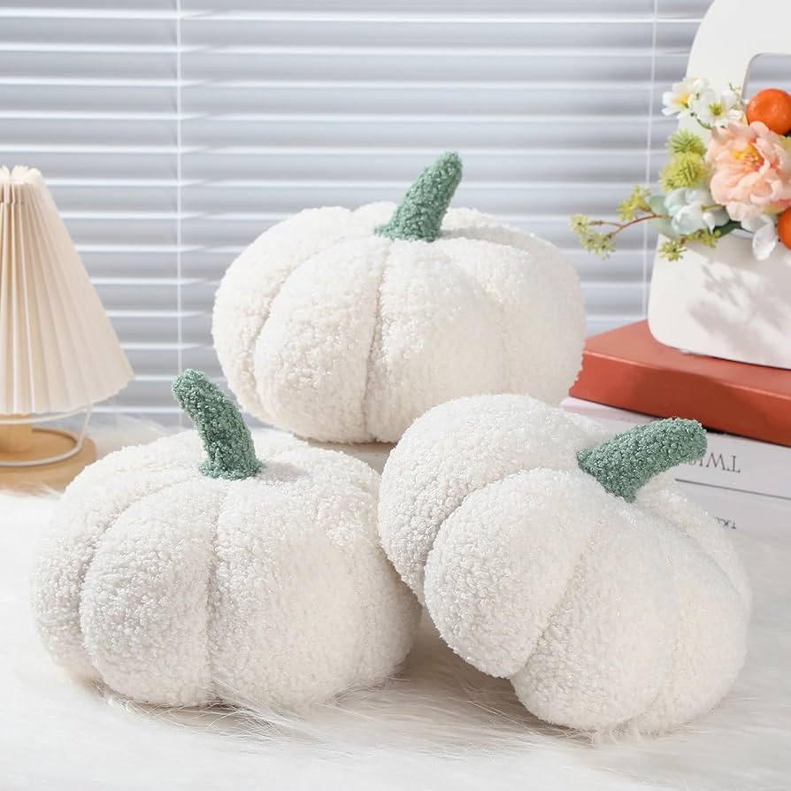 Namalu 3 Pcs Pumpkin Pillows 3D Throw Cushion Soft Sofa Pillows Stuffed Pumpkin Decoration for Fa... | Amazon (US)