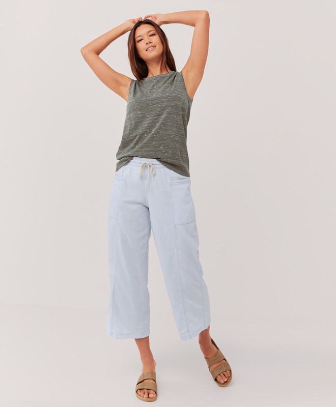 denim chambray sailor pant | Pact Apparel