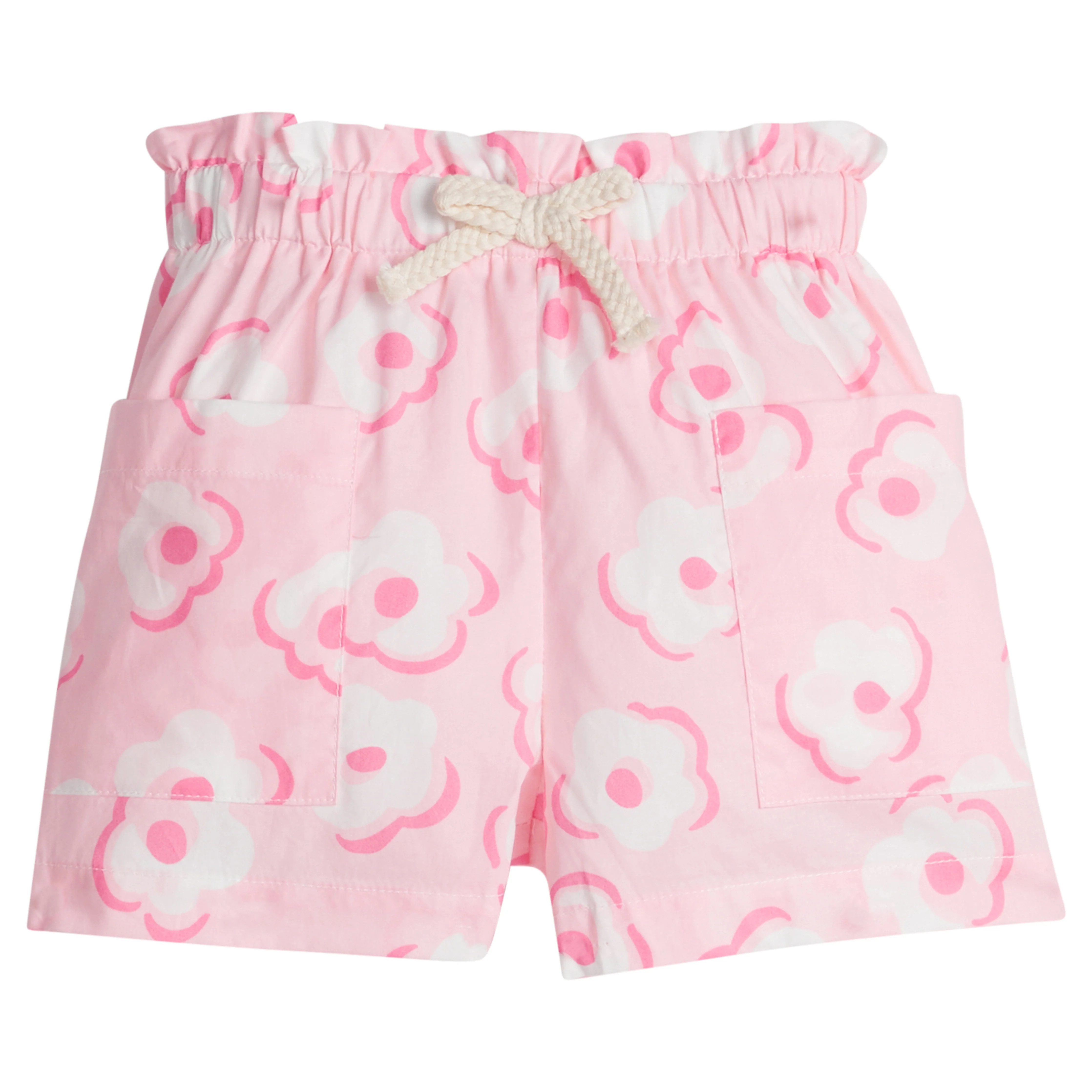 Patch Pocket Shorts - Marshmallow Floral | BISBY Kids