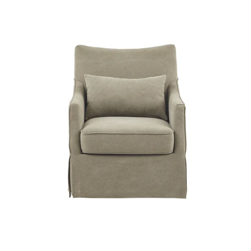 London 28'' Wide Swivel Slipcovered Armchair | Wayfair North America