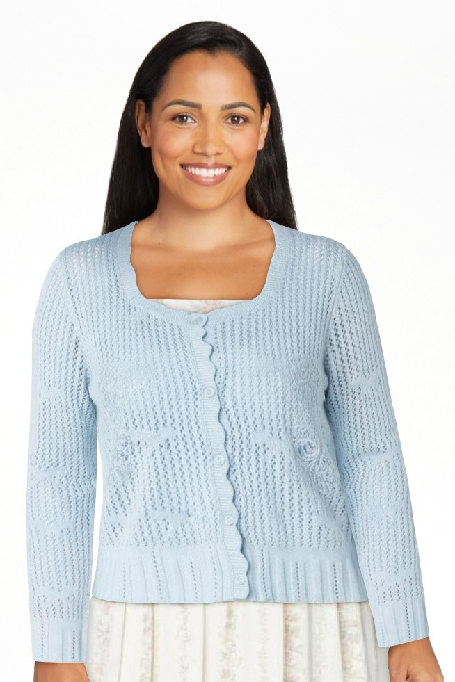 Bridgerton Celebrity Pink Women's and Women's Plus Square Neck Cardigan, Sizes XS-4X | Walmart (US)