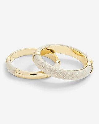 Set Of 2 Wrapped Mixed Bangle Bracelets | Express