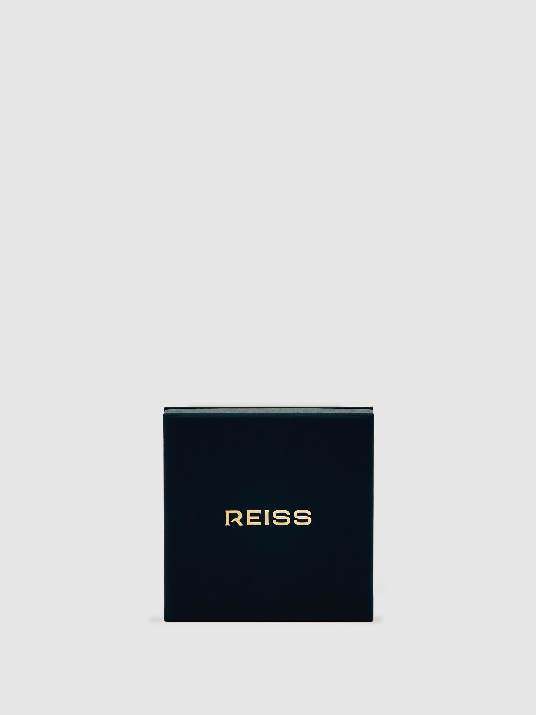 Reiss Molten Square Necklace in Gold Tone | REISS | Reiss US