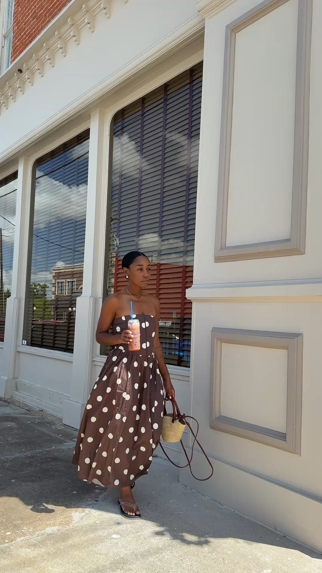 Polka dot midi dress @abercrombie

#LTKPetite #LTKootd