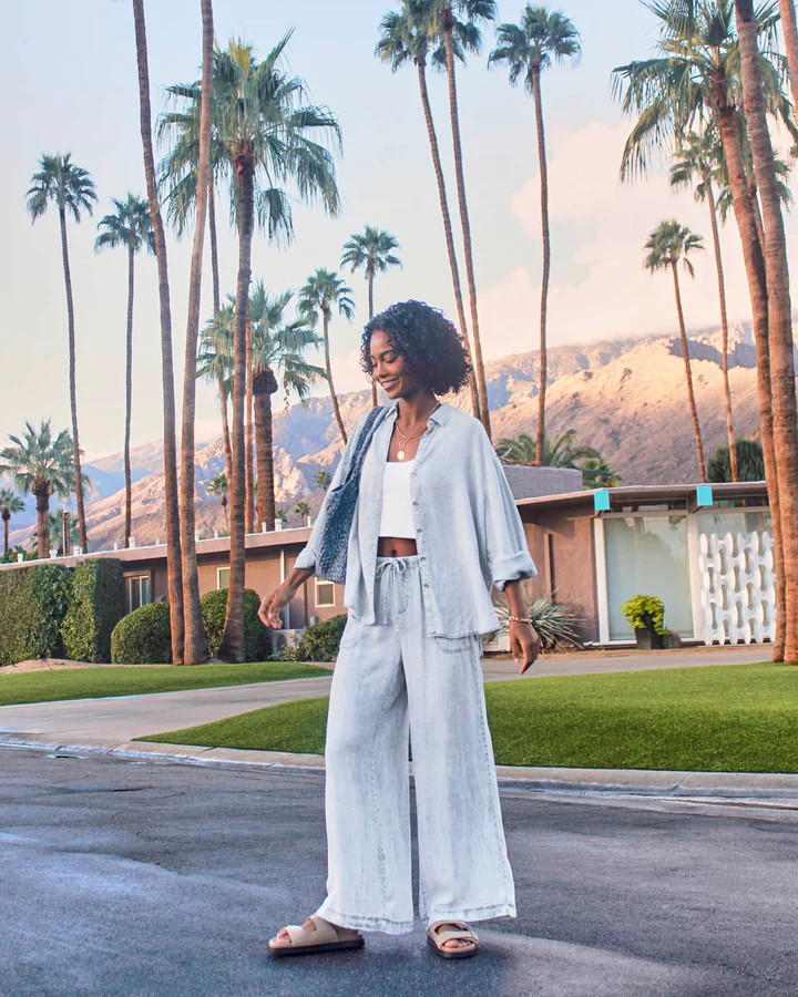 Bleached Indigo Angie Palazzo Pant | Splendid