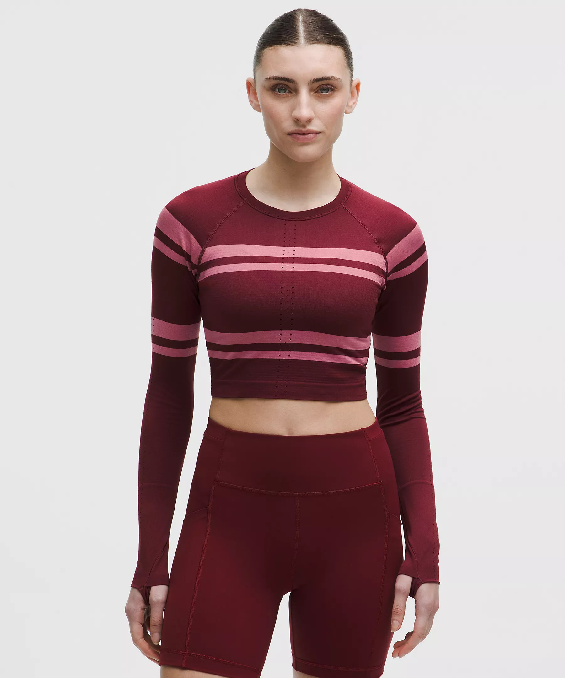 Swiftly Tech Cropped Long-Sleeve Shirt 2.0 | Lululemon (US)