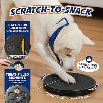PANTHER ARMOR Scratch-to-Snack Dog Nail Scratch Board, Scratch Pad with Hidden Treats Compartment... | Amazon (US)