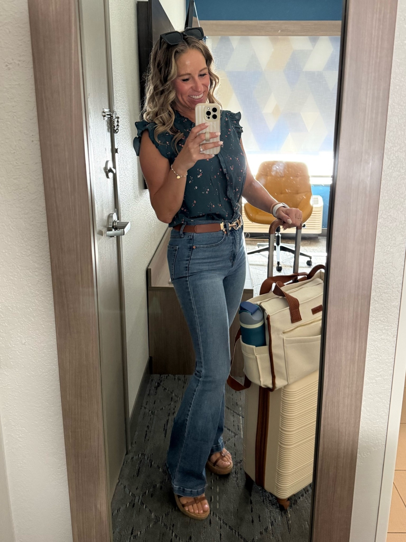 Business casual with a side of matching suitcases 🤍

#LTKgrwm #LTKWorkwear #LTKTravel