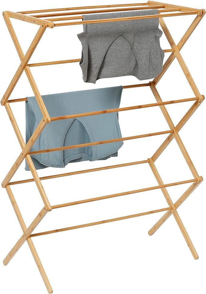 Honey-Can-Do Collapsible Clothes Drying Rack, Bamboo DRY-09508 Natural | Amazon (US)