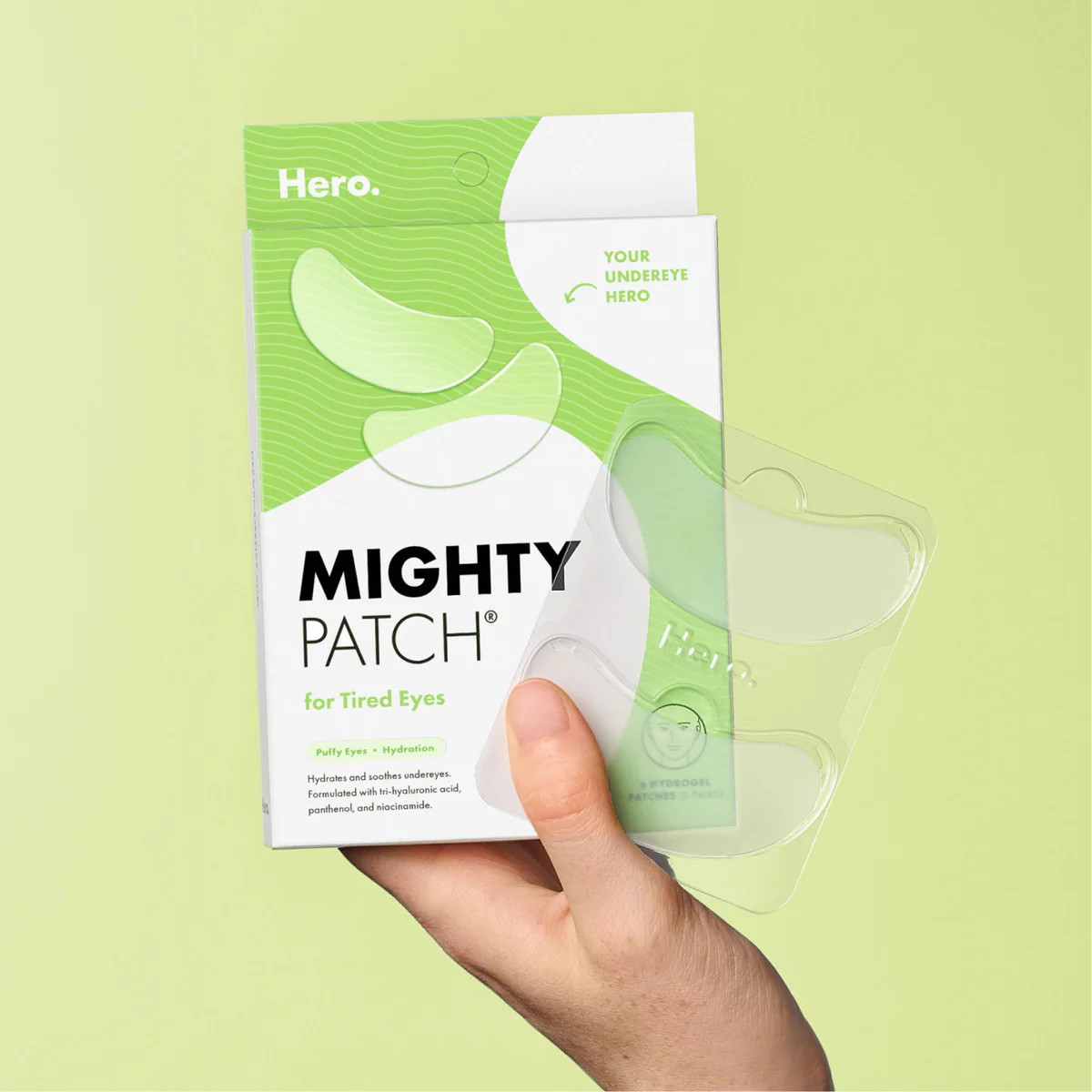 Mighty Patch\u2122 for Tired Eyes - Cooling Hydrogel Under Eye Patches | Hero Cosmetics