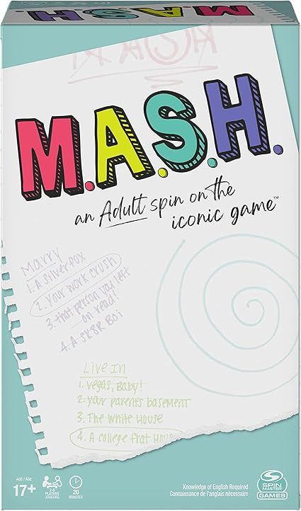 MASH, Fortune Telling Adult Party Game, for Ages 17 and up | Amazon (US)