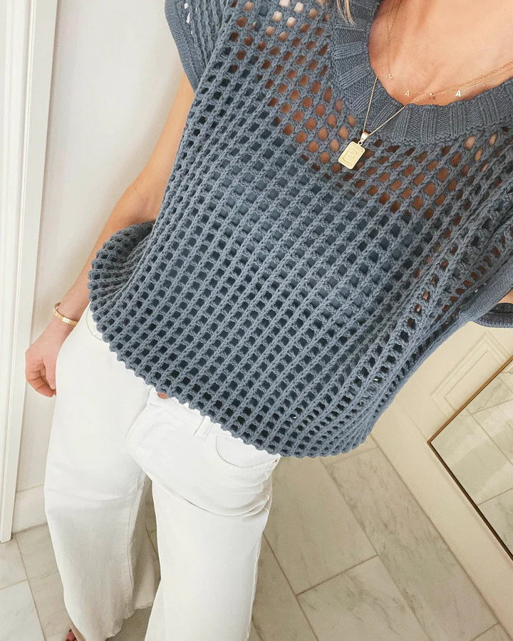 Splendid x @Cellajaneblog Pointelle Sweater Vest | Splendid