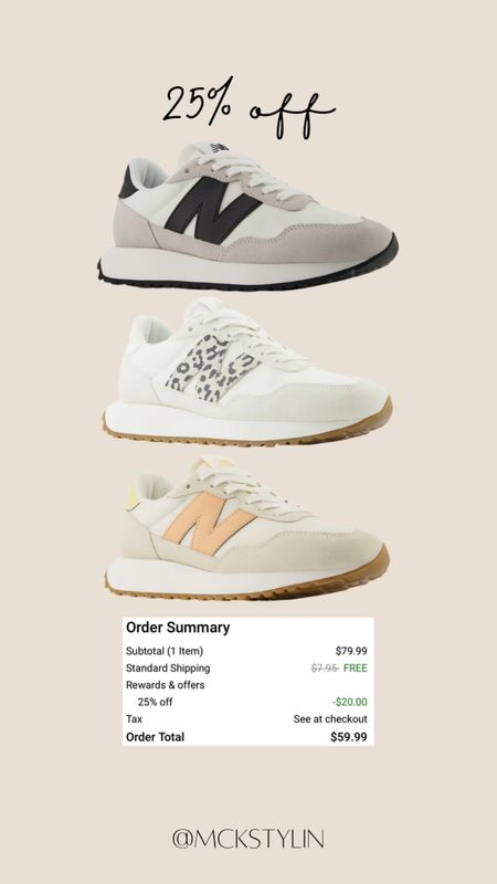 How CUTE are these new balance sneakers 🤩 they are on such a great deal right now. Code: HelloVIP you must sign up for a free account for code to apply 

#LTKShoeCrush #LTKFindsUnder100 #LTKSaleAlert
