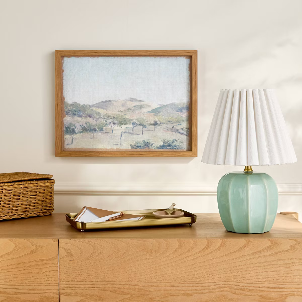 Ceramic Accent Table Lamp with Scallop Shade - Hearth & Hand™ with Magnolia | Target