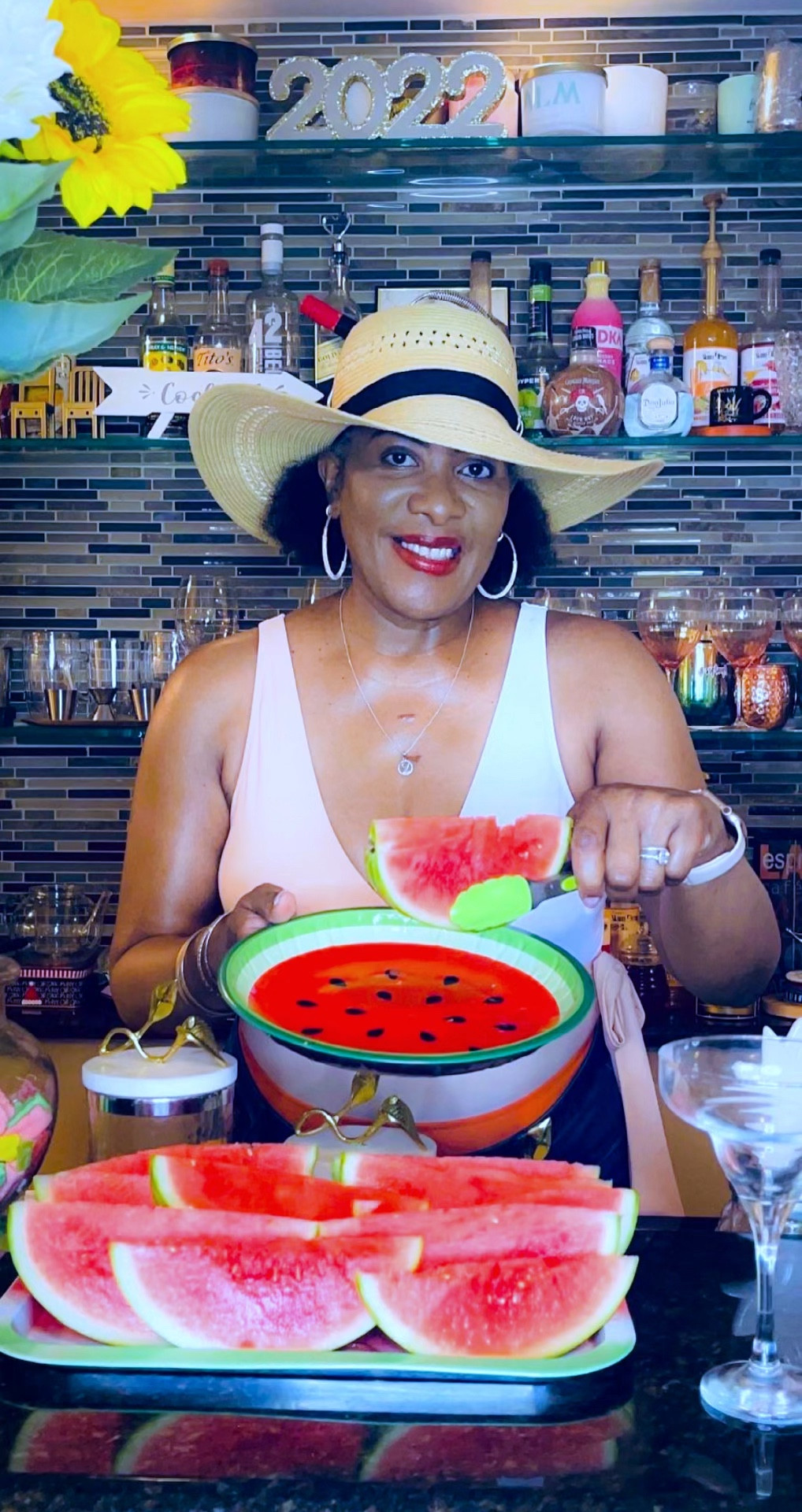 Swimsuit / shop my Swimwear / Kauftan / Slides and Straw-hat. I’m 5”11 and wear a large swimsuits and size 10 slides. #memorialdaysale 

#LTKFind #LTKsalealert #LTKswim