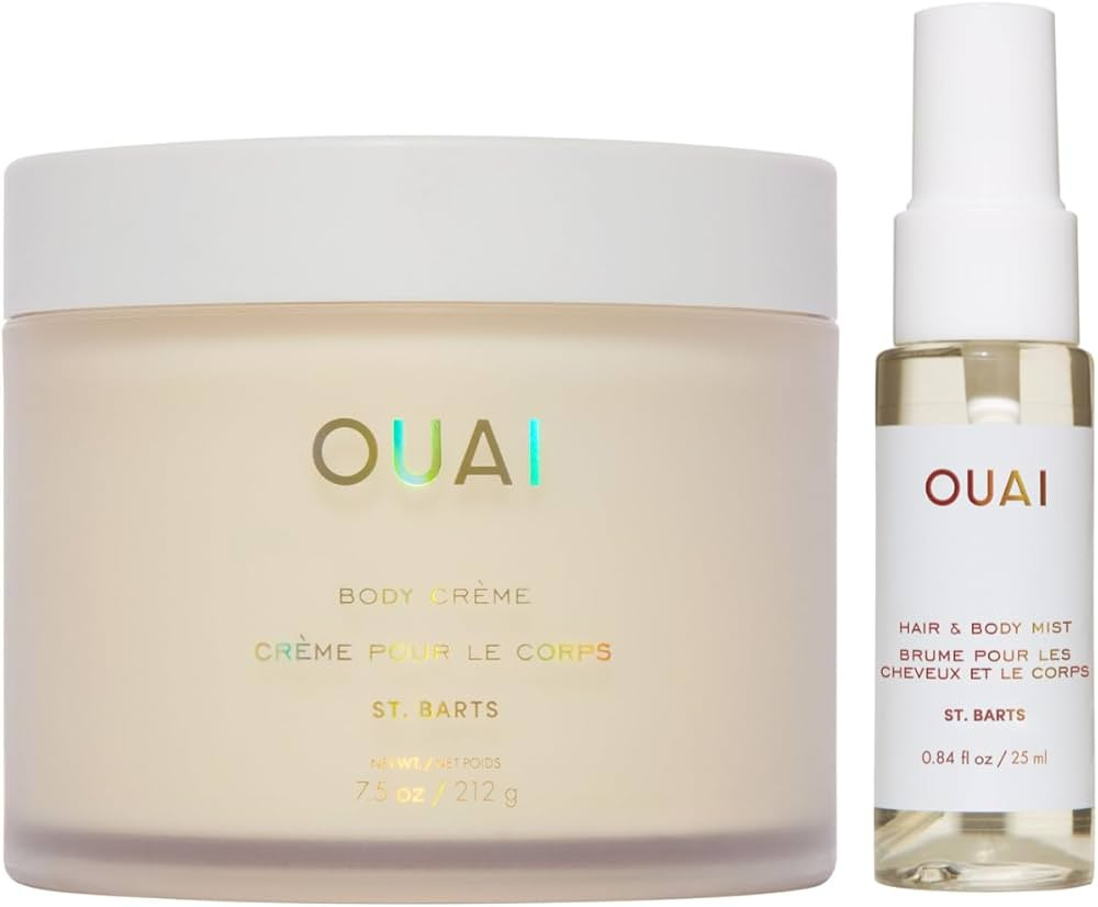 OUAI St. Barts Hair & Body Gift Set - Tropical-Scented Body Care for Women & Men - Includes Full ... | Amazon (US)