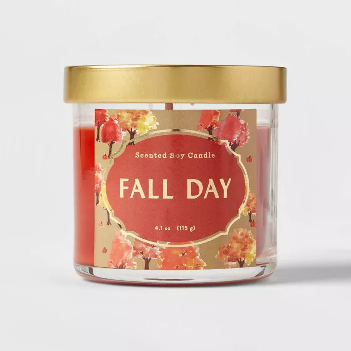 4.1oz Lidded Glass Jar Fall Day Candle - Opalhouse™ | Target