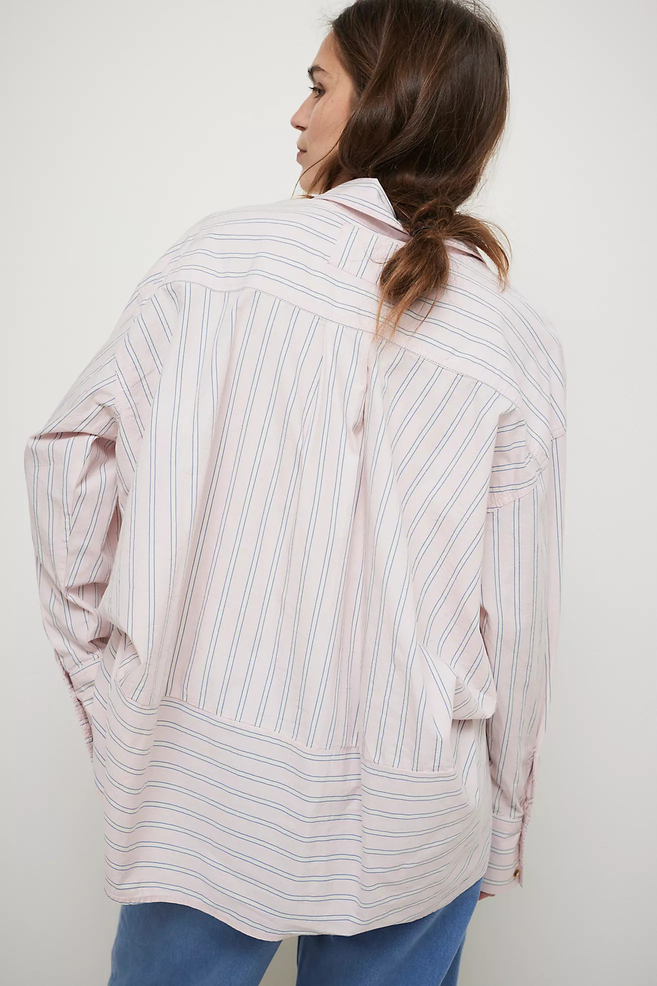 We The Free Striped Varsity Vibes Shirt | Free People (Global - UK&FR Excluded)