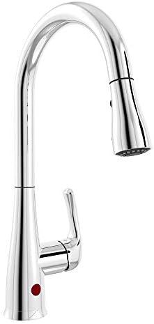 Plumb Pak NEX76CCP Single Handle Touchless Pull-Down Kitchen Faucet Spray and Smart React Technol... | Amazon (US)