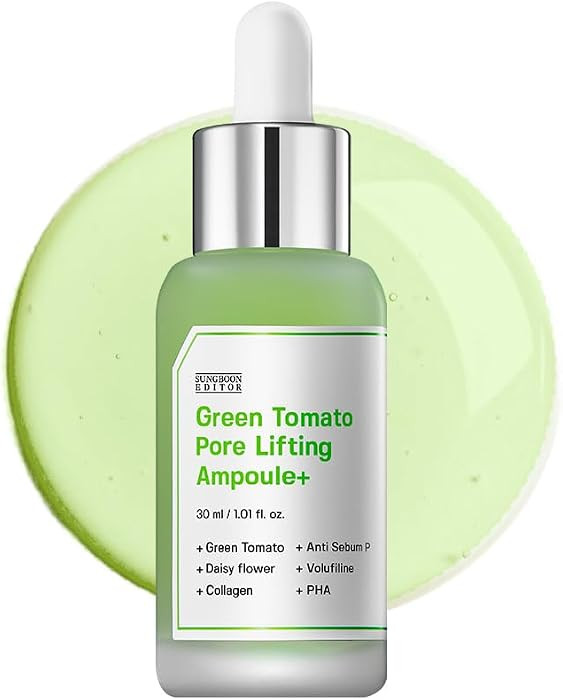 SUNGBOON EDITOR Green Tomato Pore Lifting Ampoule, Pore Minimizer Serum with Niacinamide & Green ... | Amazon (US)