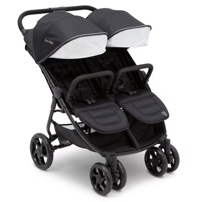 Jeep Destination Ultralight Side x Side Double Stroller by Delta Children - Midnight Black | Target