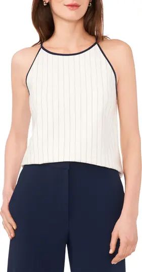 Piped Linen Blend Tank | Nordstrom