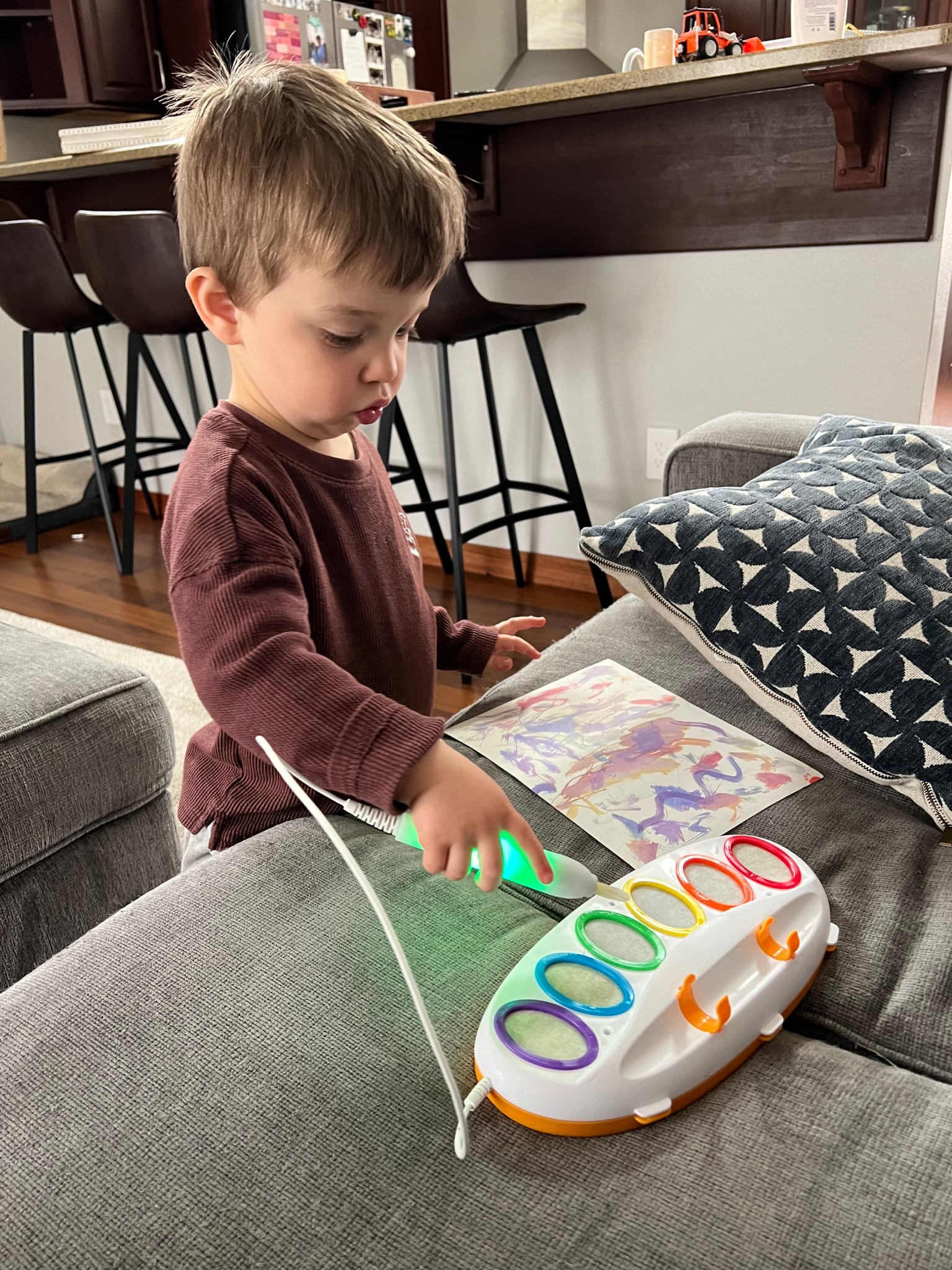 Mess free painting activity for toddlers? Yes please!! This toy is so cool. It comes with special paper that they can draw on  with the magic light brush  

#LTKKids #LTKFindsUnder50 #LTKFamily