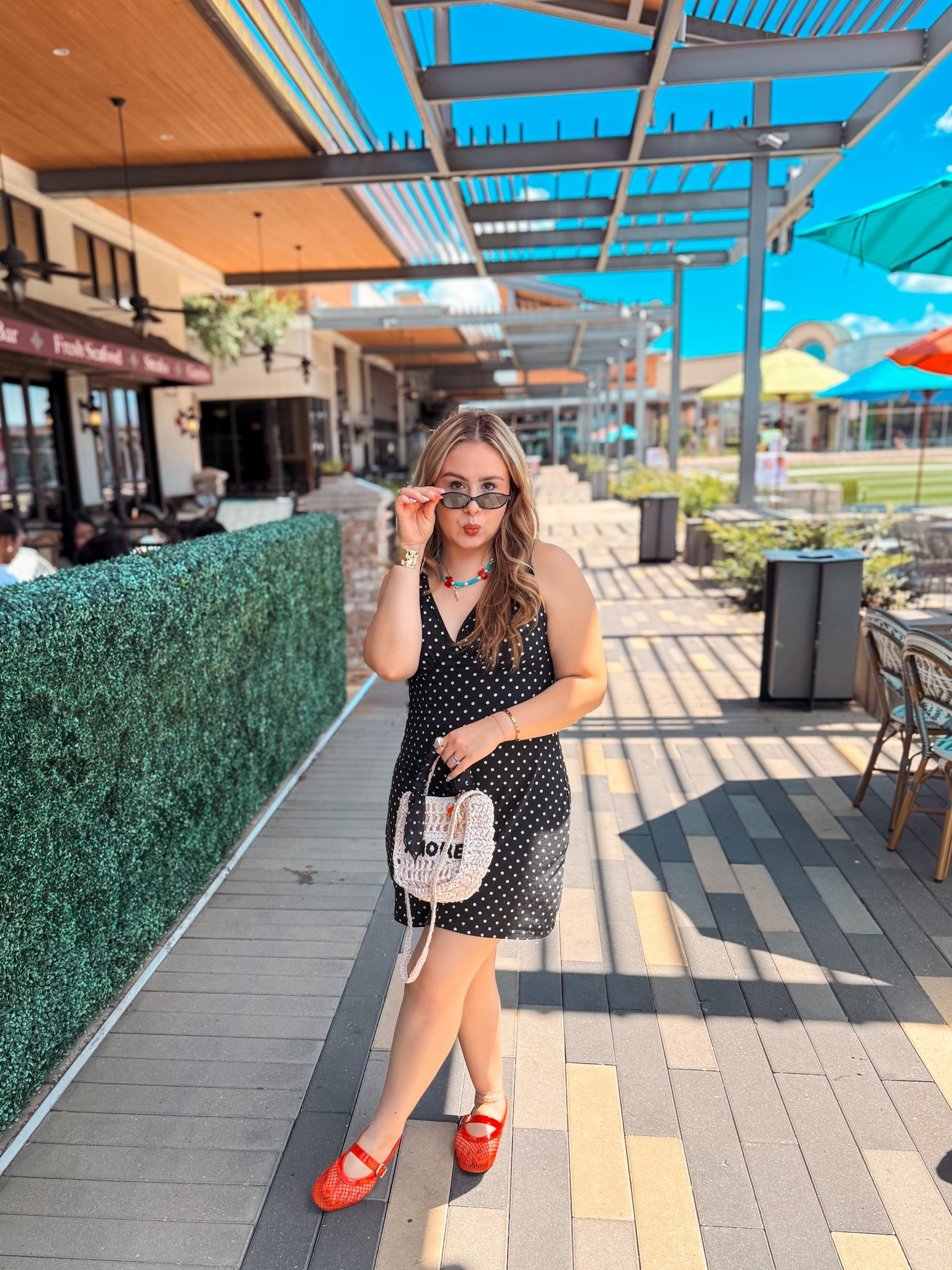 Dress is Amazon, wearing a large 
Flats are tts 