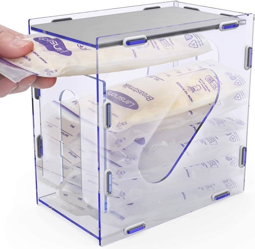 Breast Milk Storage Tower for Breast Milk Storage Bags, Clear Breast Milk Freezer Storage Organiz... | Amazon (US)