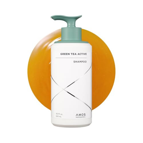 AMOS PROFESSIONAL Green Tea Active Shampoo l Anti-Aging for Fine, Thinning Hair | Protects Scalp & Volumizing Hair | Clinically Proven, 16.9 fl.oz | Amazon (US)