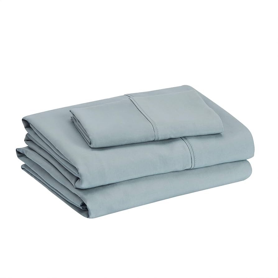 Amazon Basics Lightweight Super Soft Easy Care Microfiber 3-Piece Bed Sheet Set with 14-Inch Deep... | Amazon (US)