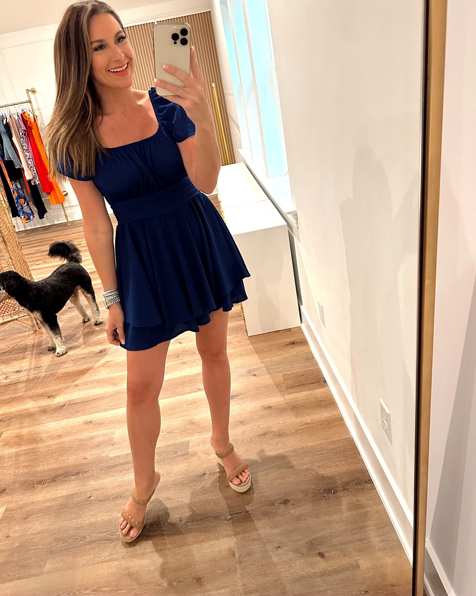 blue halo dress Rome Halo Maxi Dress
