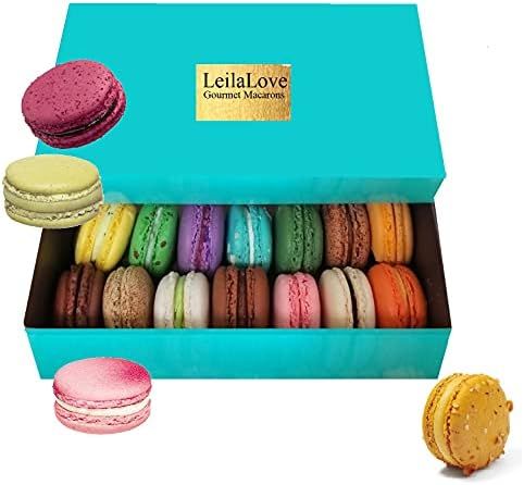Leilalove Macarons - Mademoiselle de Paris - Collections of 15 - Gift box varies in color Macarons a | Amazon (US)