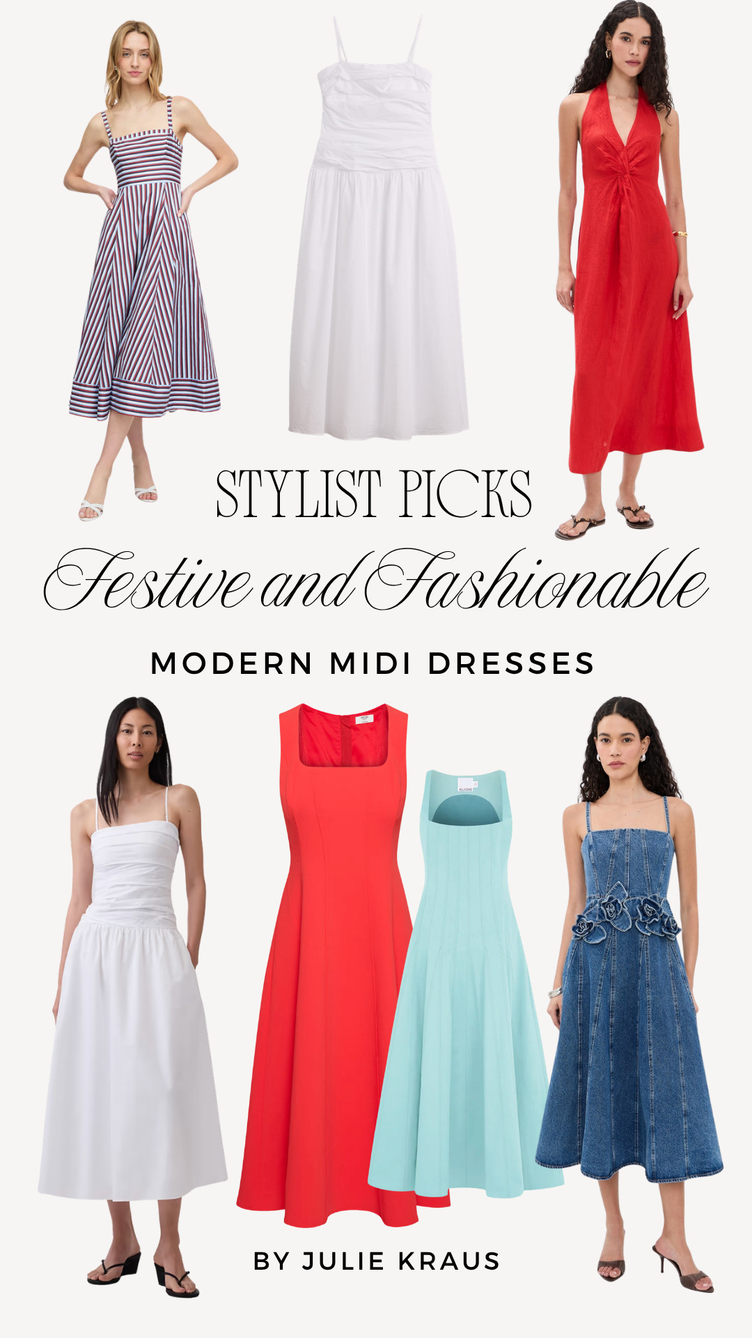 The midi dresses I'm loving for the Fourth this year — the perfect length for looking polished and put-together at any celebration. Festive & Fashionable • Fourth of July Style • Modern Midi Dresses 

 #LTKSeasonal #LTKOver40