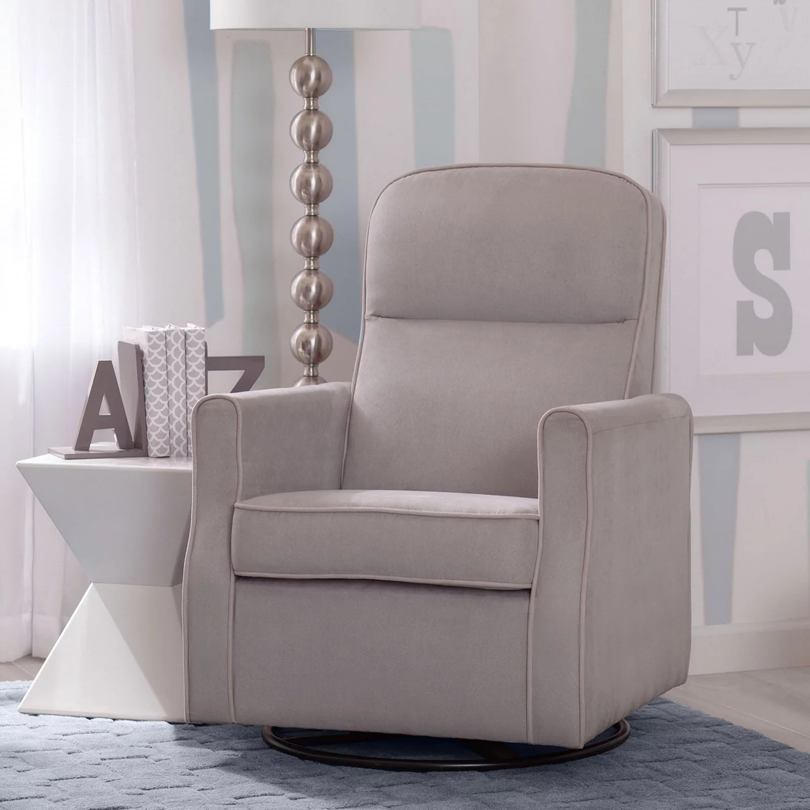 Delta Children Blair Glider Swivel Rocker Chair, Dove Gray | Kohl's