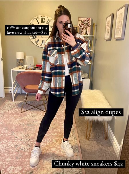 Amazon fashion
Amazon deal
Plaid shacket
Lulu align dupes
Lulu dupe leggings
Lululemon dupes
Chunky white sneakers 
White tennis shoes 
Look for less 
Winter outfit ideas 

#LTKunder50 #LTKsalealert #LTKSeasonal