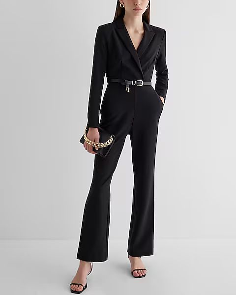 Long Sleeve Blazer Jumpsuit | Express