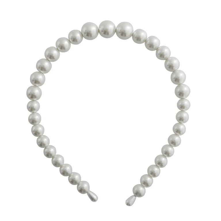 Believe by Brilliance Women's Glass Pearl Headband | Walmart (US)