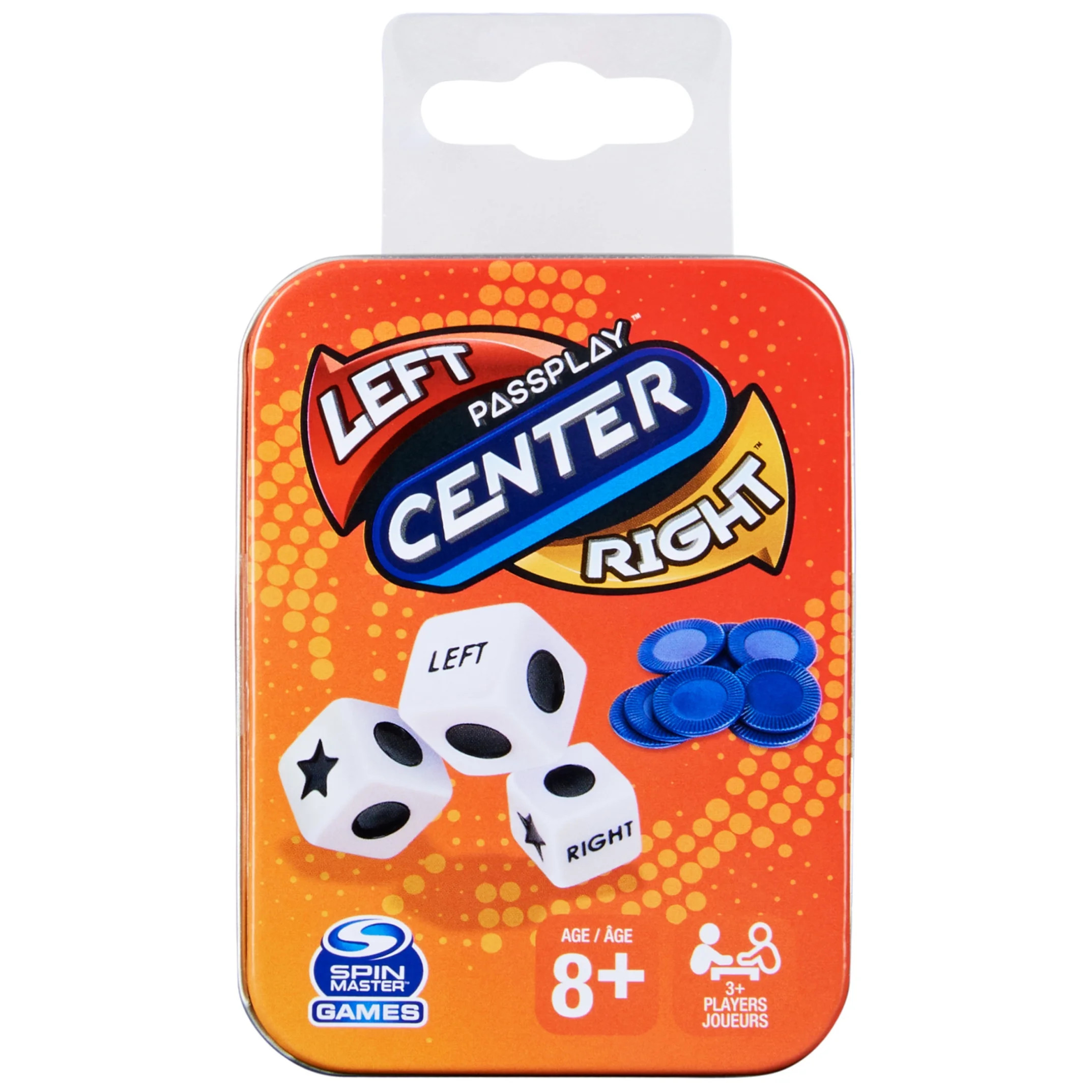 Spin Master Games, Passplay: The Game of Left Center Right in a Portable Tin, for Ages 8 and up | Walmart (US)