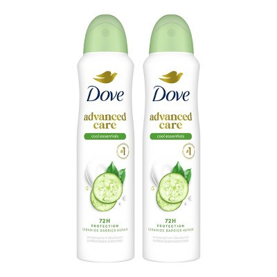 Dove Beauty Advanced Care Cool Essential Dry Spray Antiperspirant & Deodorant Twin Pack - 3.8oz/2ct: Paraben-Free, Recommended For Normal Skin | Target