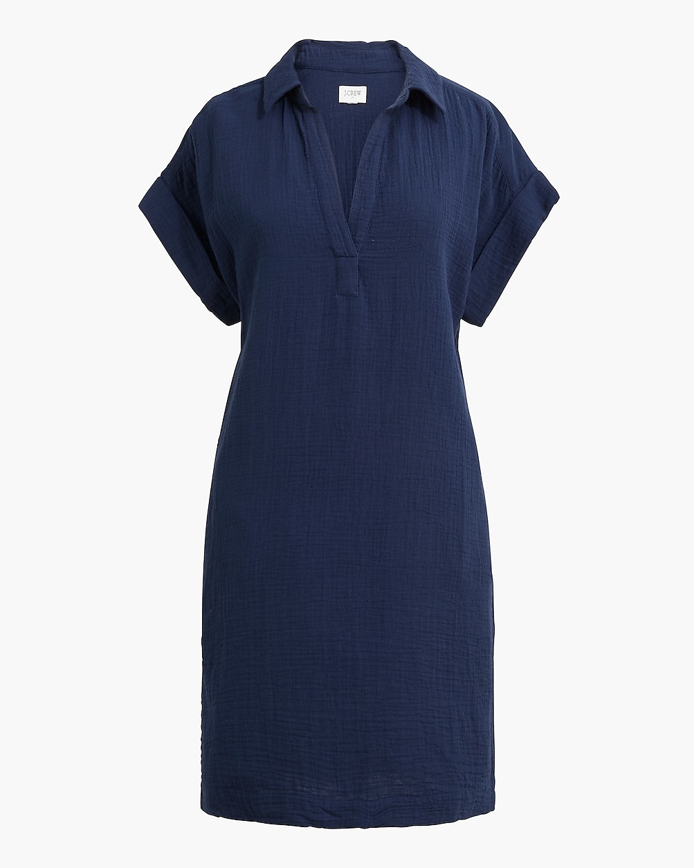Short-sleeve gauze popover dress | J.Crew Factory