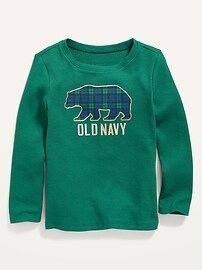 Unisex Logo-Graphic Thermal-Knit Long-Sleeve T-Shirt for Toddler | Old Navy (US)