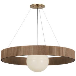Arena 42" Ring and Globe Chandelier | Visual Comfort