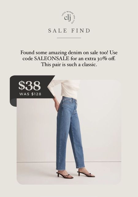 Madewell jeans on sale! Use. ode SALEONSALE. 

#LTKfit #LTKsalealert #LTKFind